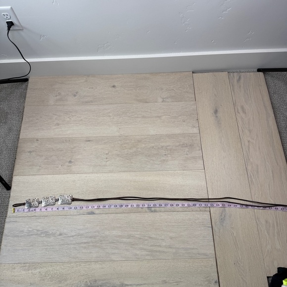 Silver and Brown Embellished Belt